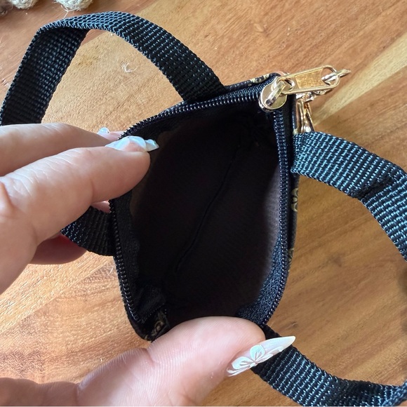 Brown KEYCHAIN Patterned Mini Tote Bag keychain - Picture 5 of 7